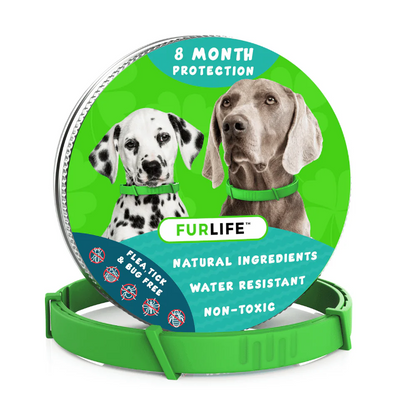 FurLife™ - 8 Months All Natural Flea and Tick Collar for Dogs