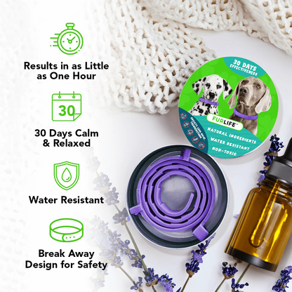 FurLife™ - Natural Pheromone Calming Collar for Dogs